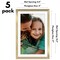 Americanflat Picture Frame Set with Mat - Set of 5 - Photo Frame Set of Five for Wall Display - Plexiglass Cover - Hanging Hardware